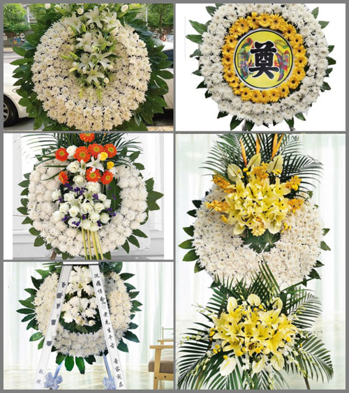 江苏苏州常熟市虞山镇小山村花圈速递